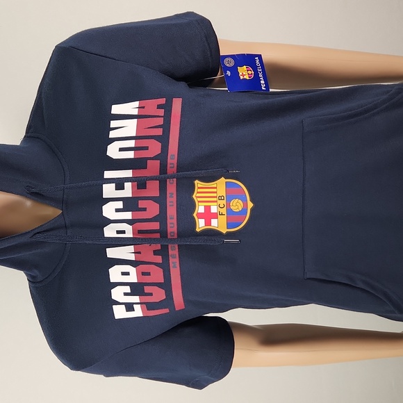NWT FCBARCELONA short sleeved hoodie size M - Picture 6 of 17
